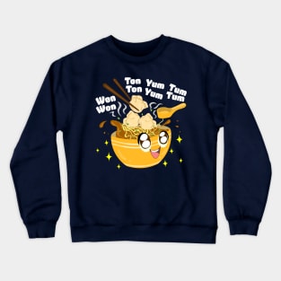 Kawaii Cute Wonton Bowl Wonton Life Wonton Lover Wonton Noodles Crewneck Sweatshirt